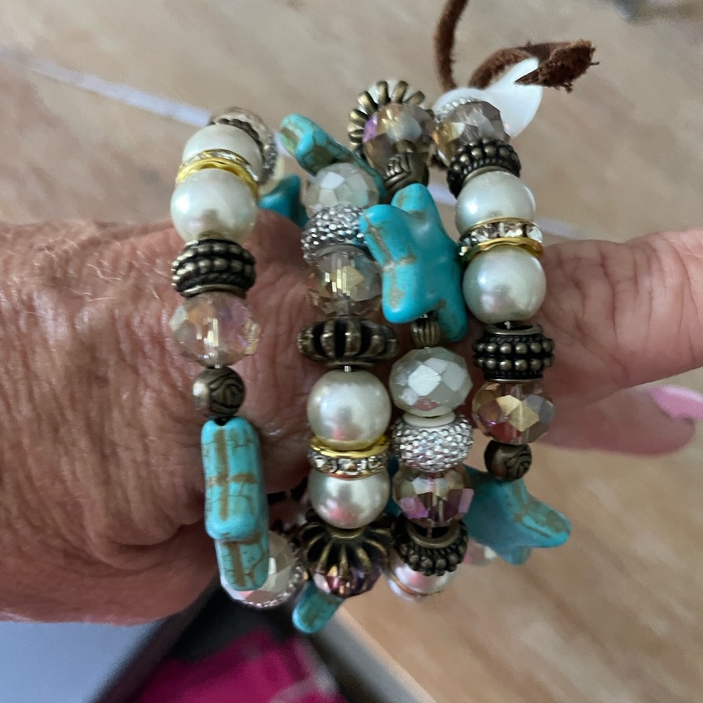 Turquoise wrap around bracelet
